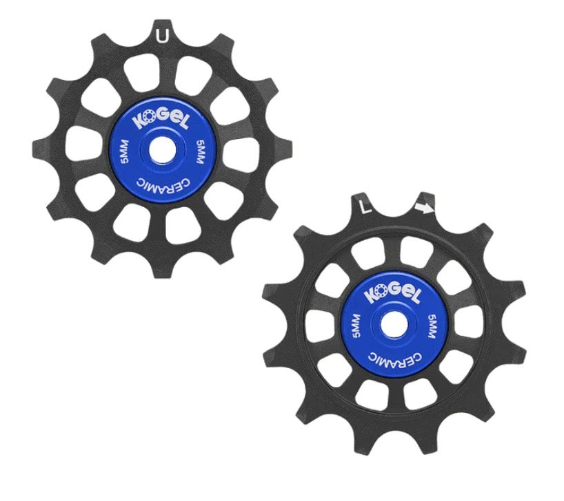 12/12T Oversized derailleur pulleys for Shimano 11, Etap and Campagnolo 12 speed