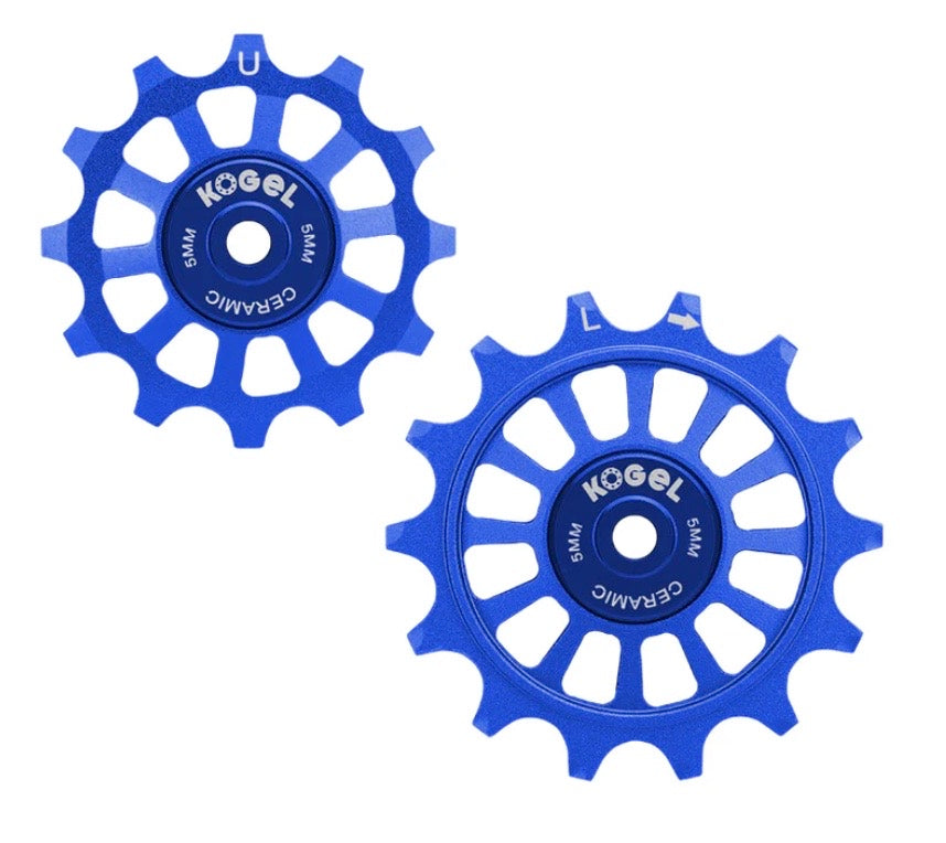 12/14T Oversized derailleur pulleys for Shimano Dura Ace R9100, Ultegra R8000/R8100 and 105 R7000